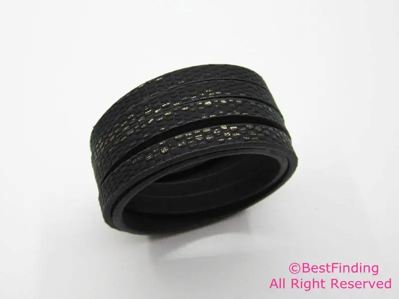 Кожаные полосы 5x2 мм кожаный шнур легкий блестящий черный|leather cord|leather stripsblack leather