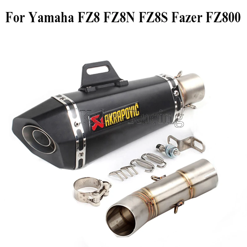 Слипоны Akrapovic Мотоцикл выхлопная труба Escape moto глушитель для Yamaha FAZER FZ8 FZ8N FZ8S FZ800 2010