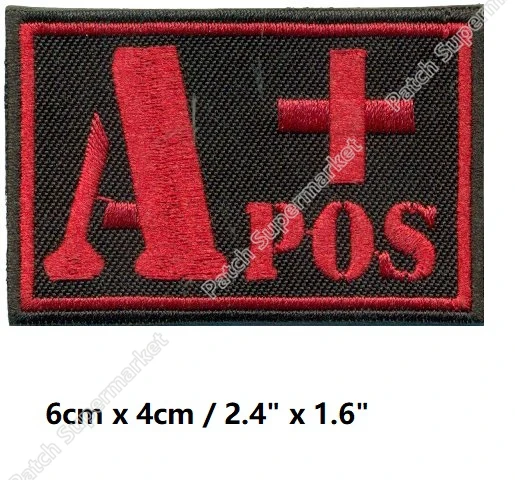 A + пос-образец крови положительный военный выживший Байкер Красный Крест