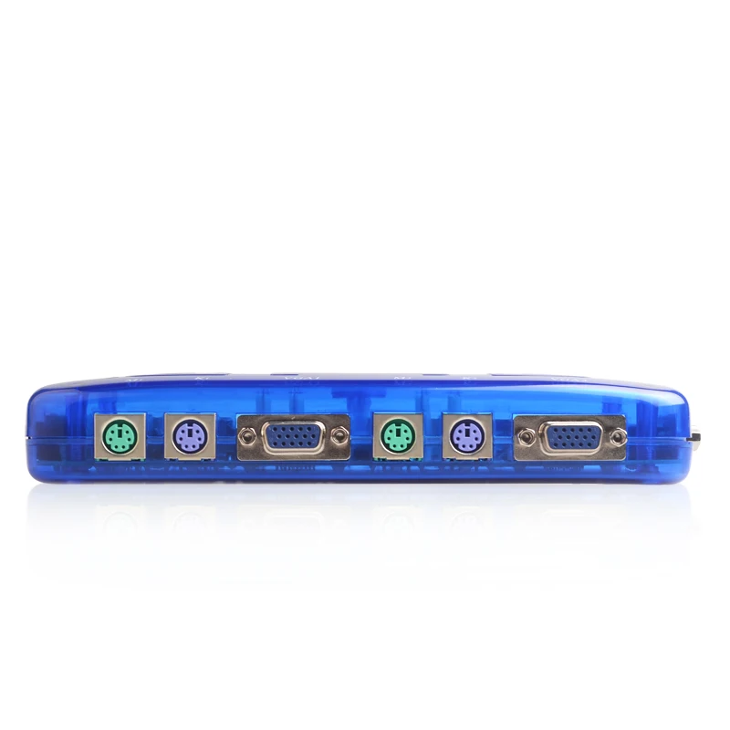 4 порта PS2 KVM Переключатель для Управления Компьютерами Монитор Клавиатура Мышь