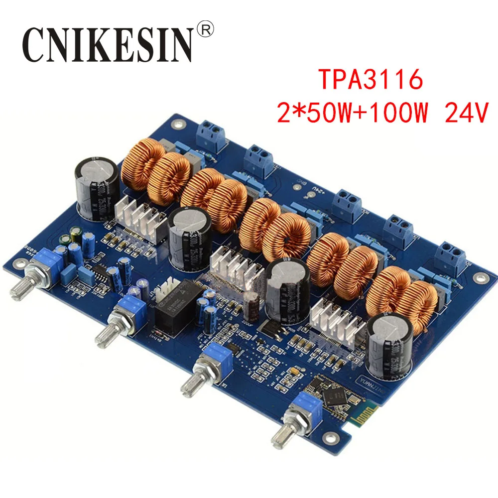 CNIKESIN TPA3116 Bluetooth приемник аудио 4 1 канальный звук цифровой усилитель доска 2*50 Вт + 100