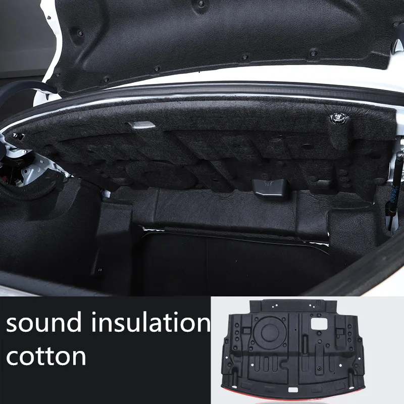 No horn 1pcs Для TOYOTA AVALON Автомобильный багажник звукоизоляция хлопок высокая температура сопротивление хвост коробка звукоизоляция хлопок - Color: No horn 1pcs