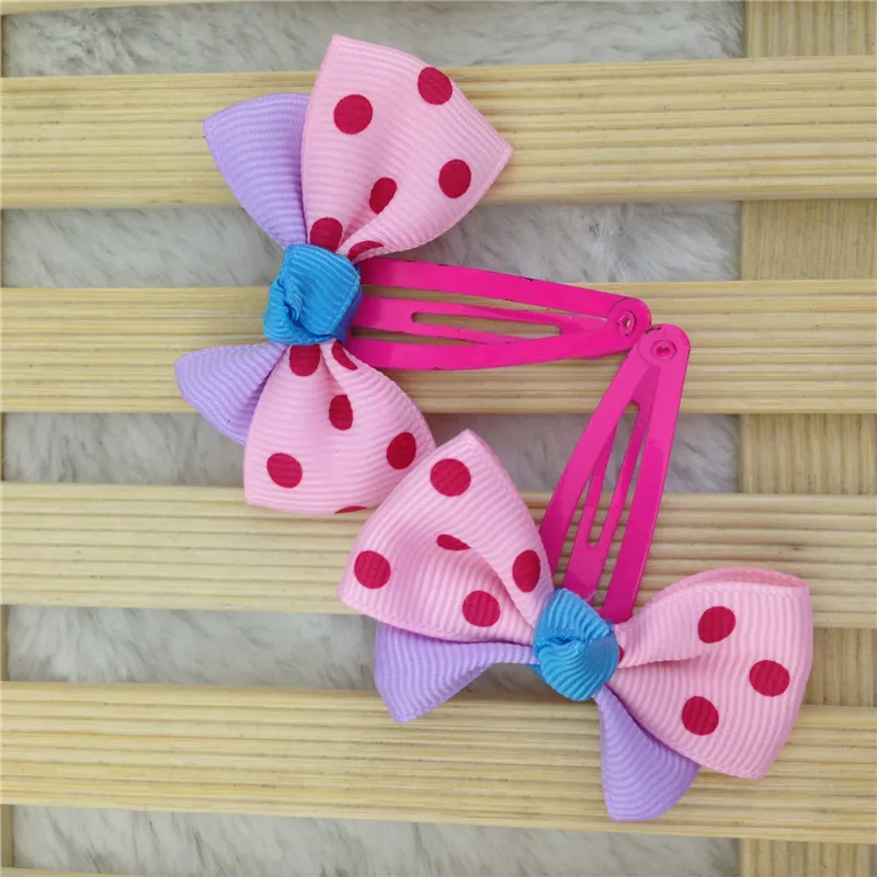 Лента для волос с бантом в горошек 2 дюйма 20 шт./лот |