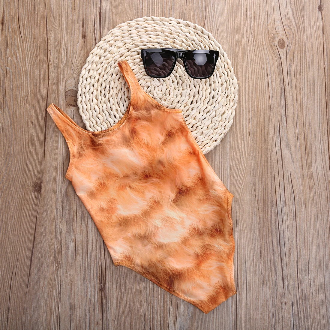 Восхитительный детский купальник для девочек 3D животных детские купальные