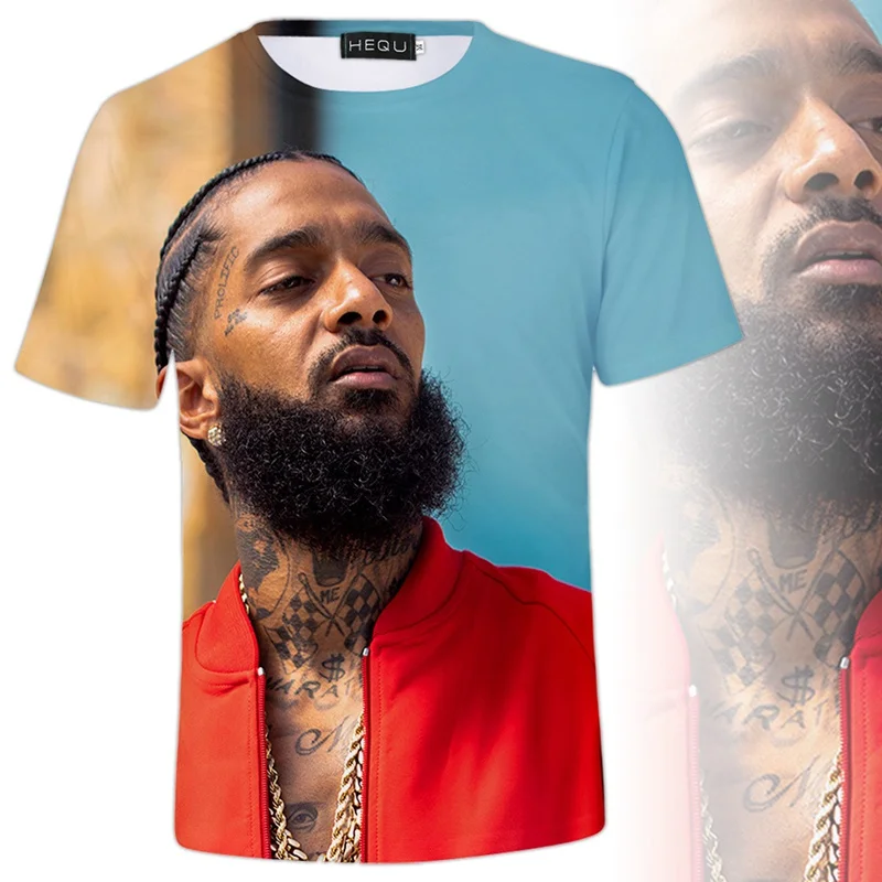 Футболки memento Nipsey Hussle, летние крутые Топы с коротким рукавом, футболки в стиле хип-хоп, повседневные свободные черные хлопковые футболки