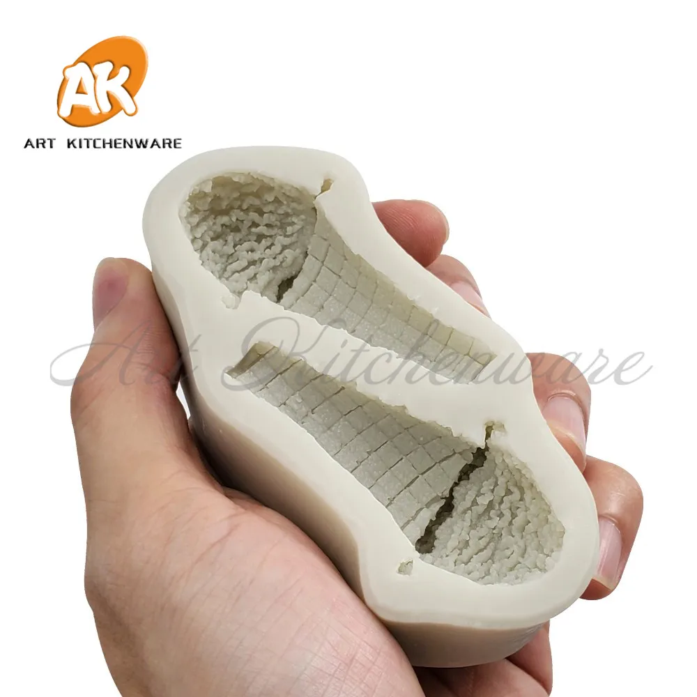 

2 Cavities Icecream Cone Silicone Mold Cake Decorating Fondant Cake Chocolate Clay DIY Decorating Tool Sugarcraft Cake Mold