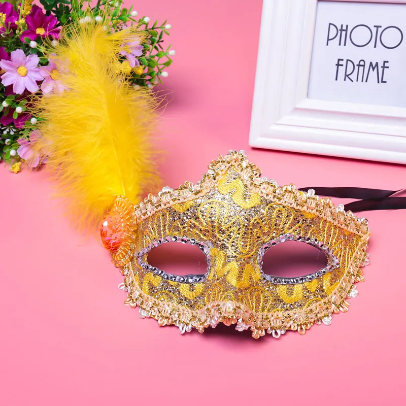 Mask 4 шт./компл. для «Холодное сердце»; платье принцессы Эльзы и Анны из мультфильма аксессуары для волос, корона, парик+ Волшебная палочка перчатки Косплэй для девочек детское платье для вечеринок для девушек, подарок - Цвет: Mask