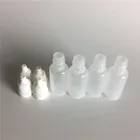 Пластиковые пустые флаконы-капельницы для глаз, 10 мл, сжимаемые бутылки-капельницы, с крышкой, с защитой от детей, с тонким наконечником