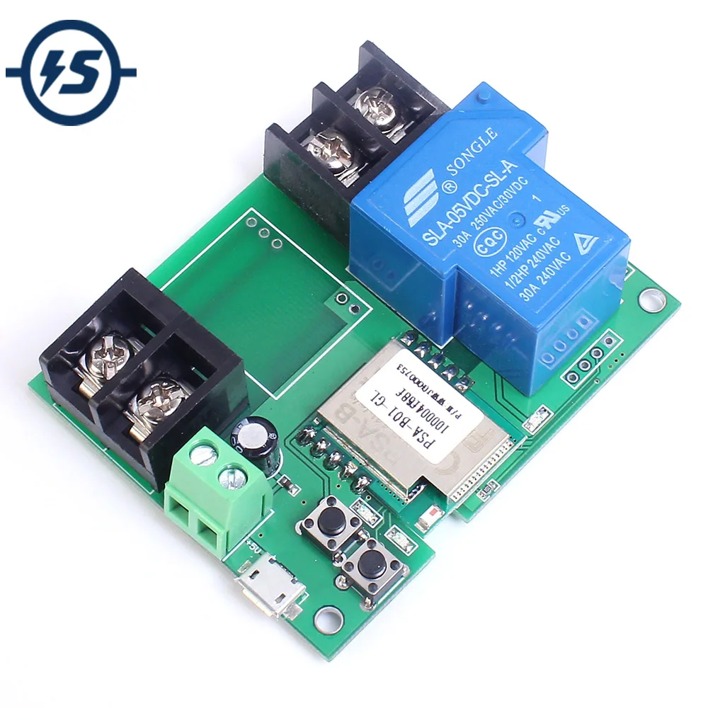 Релейный модуль дистанционного управления с Wi Fi 5 В 30 А 6000 Вт|relay module|power moduleswitch 5v |