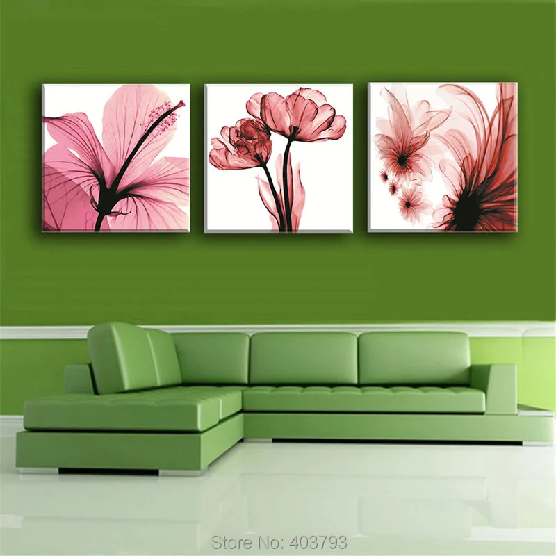 Розовые цветы золотые детские настенные художественные картины с принтом на