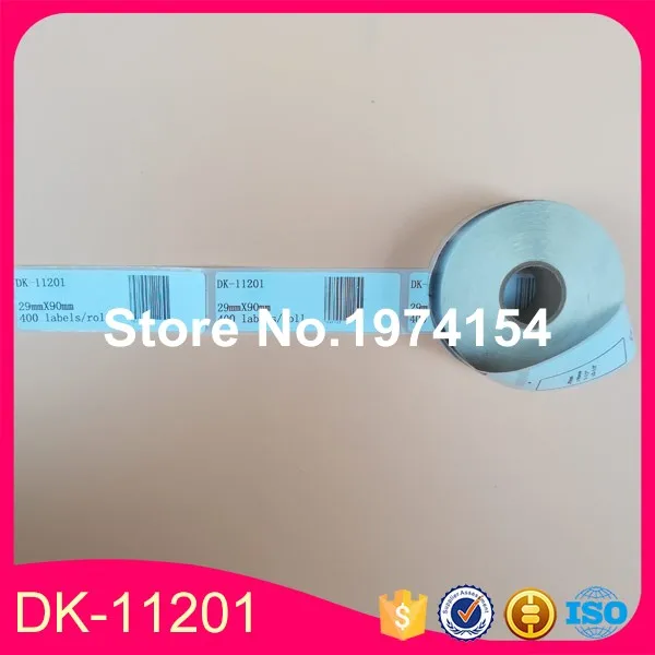 Ярлыки совместимые с Brother в рулонах 12 шт. фотоярлыки 29 мм x 90 DK1201 стандартных