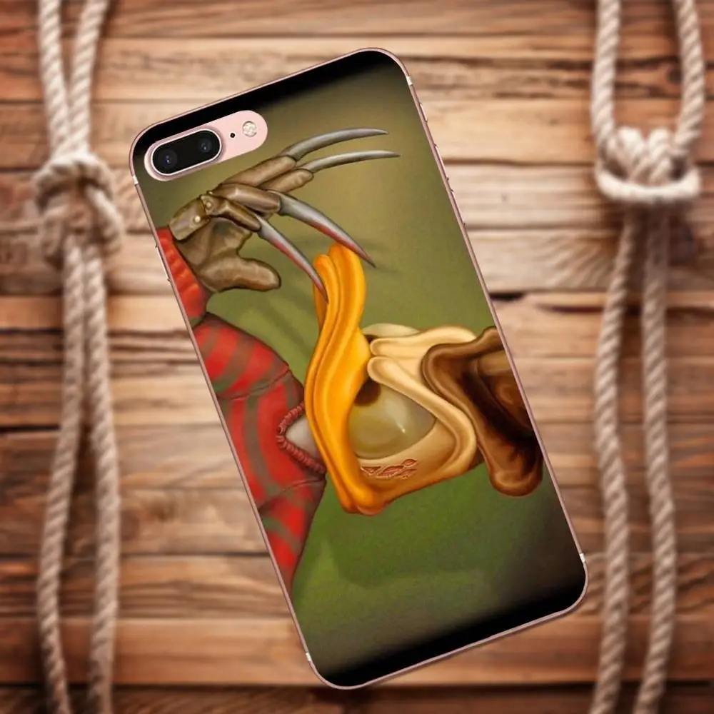 Vvcqod мягкие ТПУ чехлы Angry Дональд Дак для Iphone 4 4s 5 5C 5S SE 6 S 7 8 Plus X чехол Moto G G2 G3 |