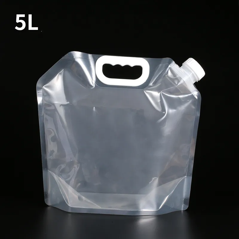 5L White 10л/5л складная сумка для воды для хранения на открытом воздухе ведро для воды многоразовый контейнер для воды для пикника Переносные сумки для воды - Цвет: 5L White