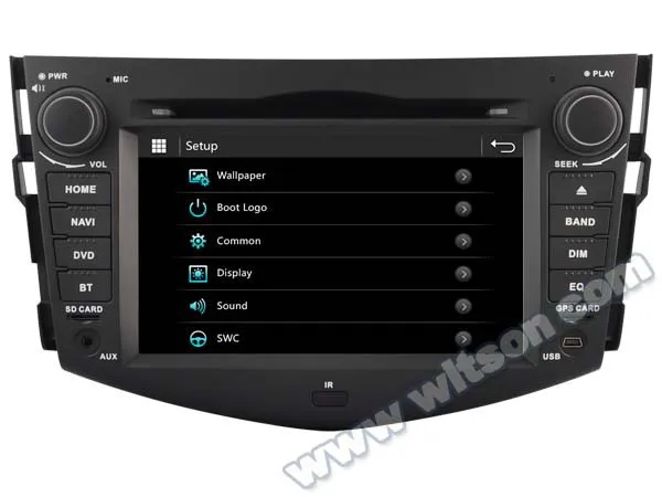 Автомобильный DVD плеер WITSON с GPS для TOYOTA RAV4 новая технология + защитный экран 1080P DSP