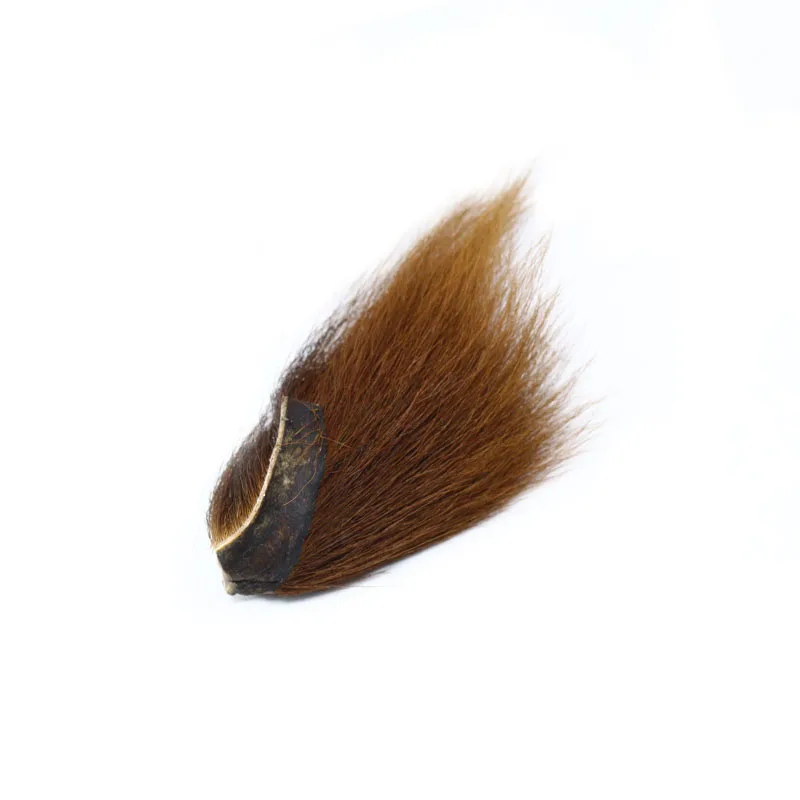 brown PERSUADER, 1 шт., хвостик, волосы, секция, стримеры, блесна на окуня, материал для завязывания мушек, 10 цветов, северный олень, хвост, искусственные приманки - Цвет: brown