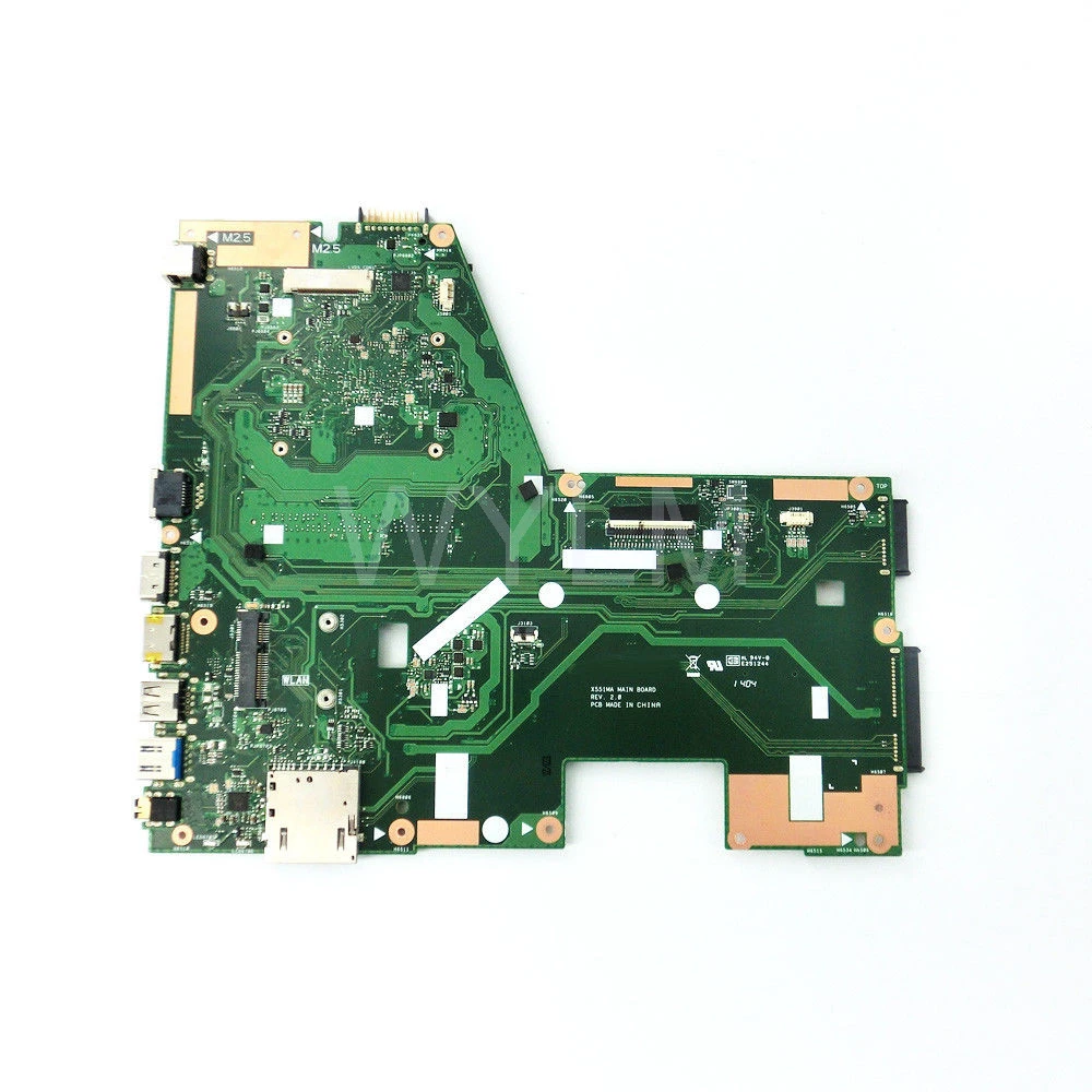 X551MA с N2815 Процессор REV 2 0 Материнская плата Asus ноутбука DDR3 60NB0480 MB1500 206 100% прошедший