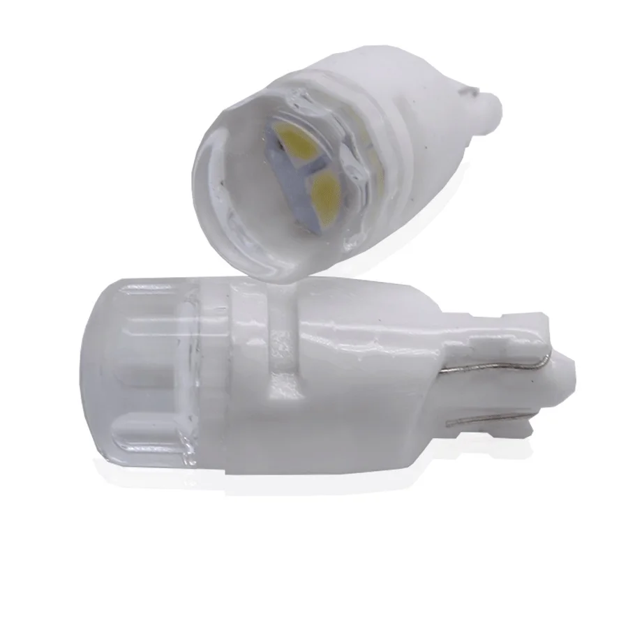 

10x Signal Lamp T10 Led W5W 3030 168 194 T10 Led Bulb Ceramics Auto License Bulb Interior Wedge Clearance Light White