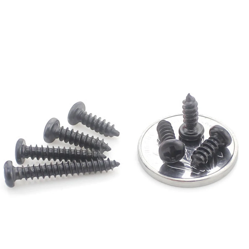 Мини головка с электронными небольшими винтами черные/крестовые винты круглой