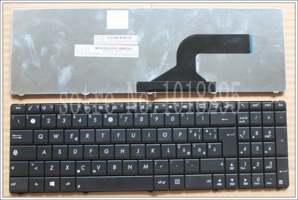 

Новинка 95%, итальянская Клавиатура для ноутбука ASUS K53SV K53E K53SC K53SD K53SJ K53SK K53SM IT, черная клавиатура