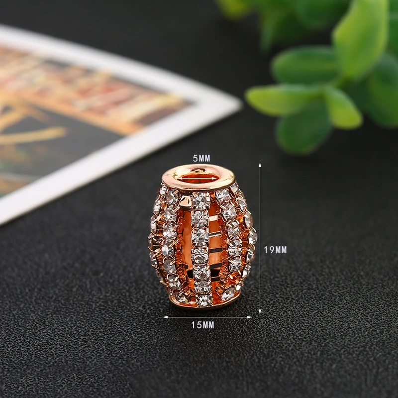 Суэф овальные ремесло Bbeads Rosegold Серебряный браслет хрустальные Подвески Spacer для