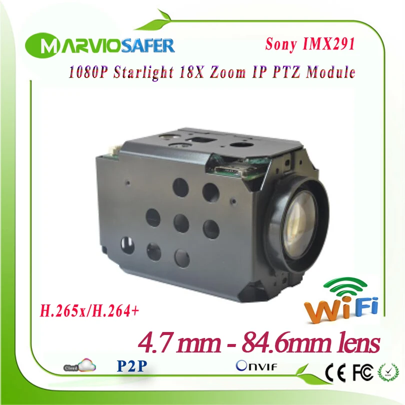 2MP FULL HD 1080P IP Wifi PTZ сетевая камера модуль CCTV Starlight красочное ночное видение Sony IMX291 18X