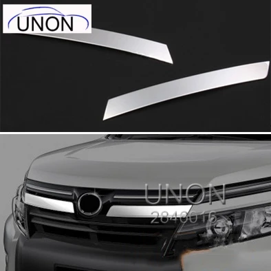 

Unon 2Pcs Sus304 Stainless Steel Front Grill Side Trim Car Styling Cover Accessories For Toyota Voxy /Noah 2014-2016