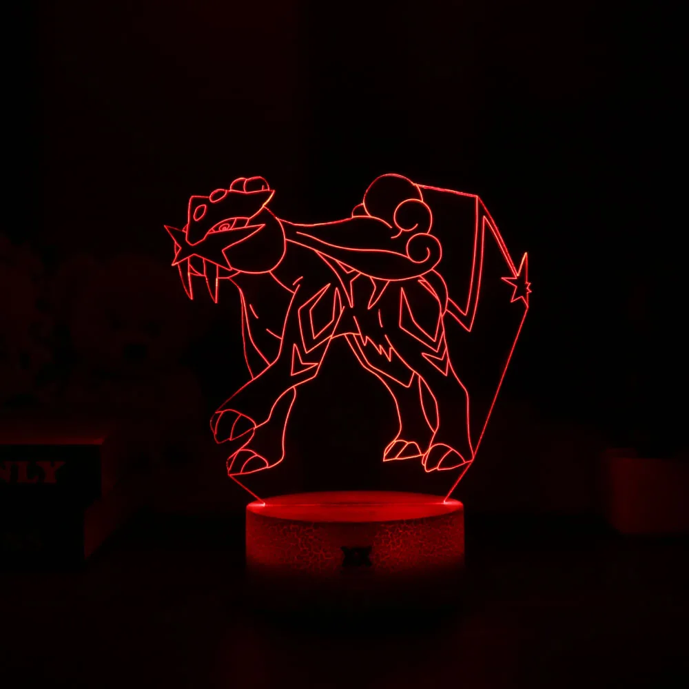 Новые свитера Pokemon Mimikyu/Хо-Oh/purrloin/Magikarp «Pokemon Go»; роликой/Rayquaza/prinplup/politoed/lugia мультфильм 3D светильник светодиодный Прохладный 7 видов цветов ночной Светильник