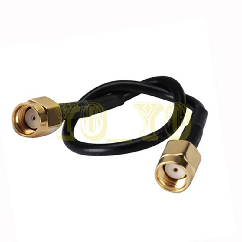 Удлинительный кабель ALLISHOP черный 1 м коаксиальный для Wi-Fi LAN WAN антенна-роутер RG174 |