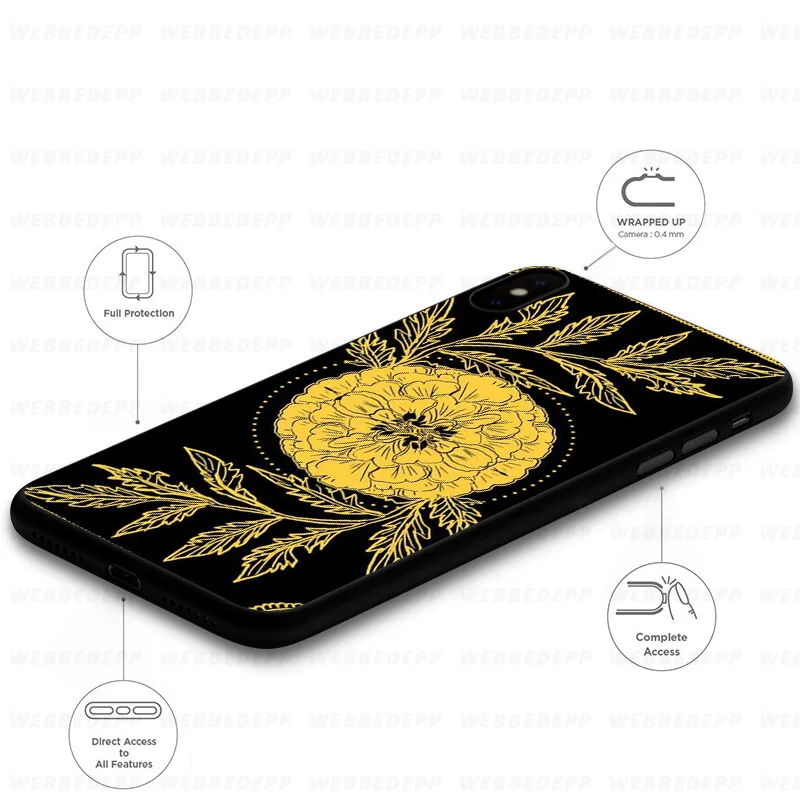 Marigold Tarot Skull Card Soft Case for Huawei Mate Honor 20 6A 7A 7C 7X 8 9 9X 10 View Lite Pro 30 |