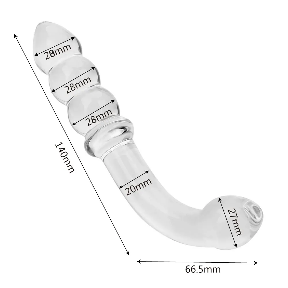 IKOKY стеклянный анальный шарик