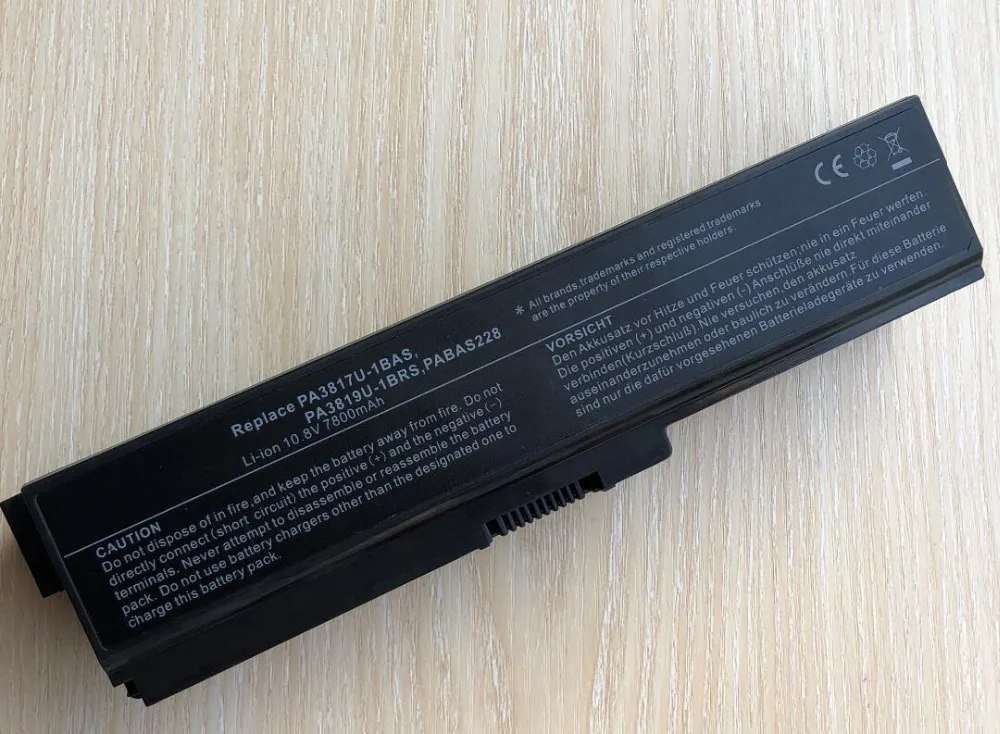 7800 мАч аккумулятор для ноутбука Toshiba Satellite A660 C640 C650 C655 C660 L510 L630 L640 L650 U400 PA3817U-1BRS