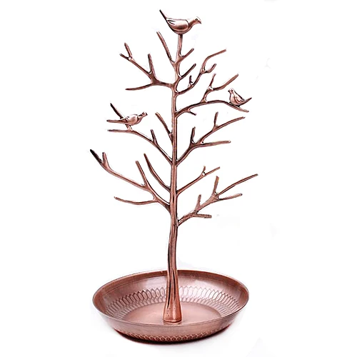 Модные Птичье Дерево Стенд ювелирные изделия серьги ожерелье кольцо Шоу стойка