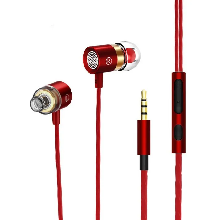 3.5MM In-Ear Wired Headphone Earphones Metal HIFI Earpiece with MIC for Xiaomi Samsung Huawei Phones | Электроника