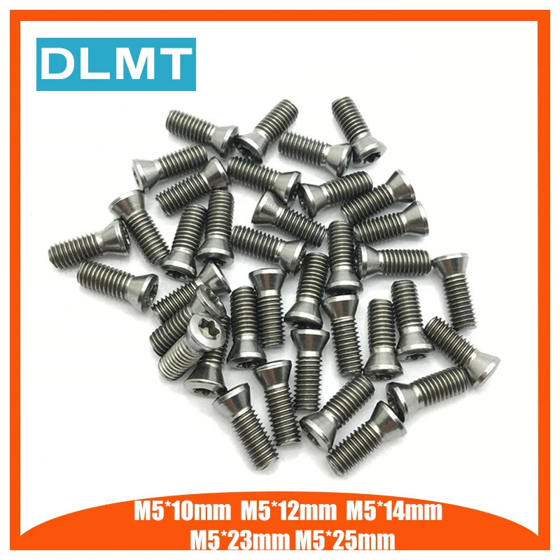 M5*10 M5*12 M5*14 M5*15 M5*16mm M5*23mm M5*25mm 50pcs CNC lathe tool spare screws for Replaces Carbide Inserts accessories |