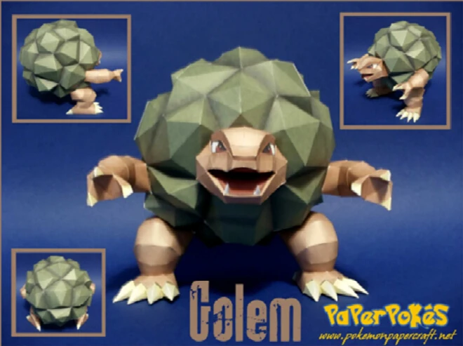 

Rumbling Rock 3D Paper Model DIY