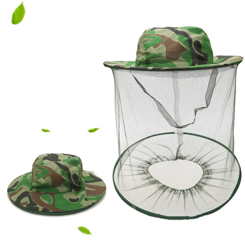 Head Net Hat Wide Brim Anti Insect Bee Fly Face Mask Cap Protective Mesh Cover For Beekeeper | Дом и сад