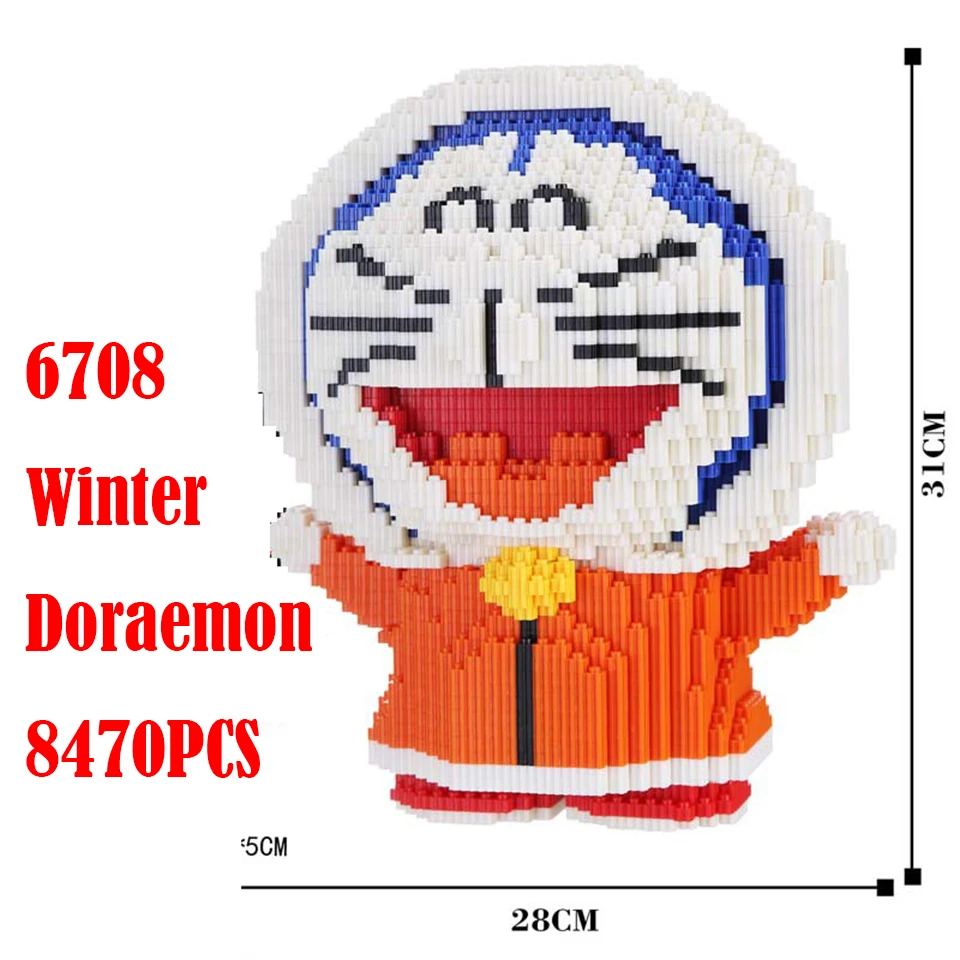 Крупные частицы строительные блоки Doraemon губка детская белка чоба строительные блоки игрушка