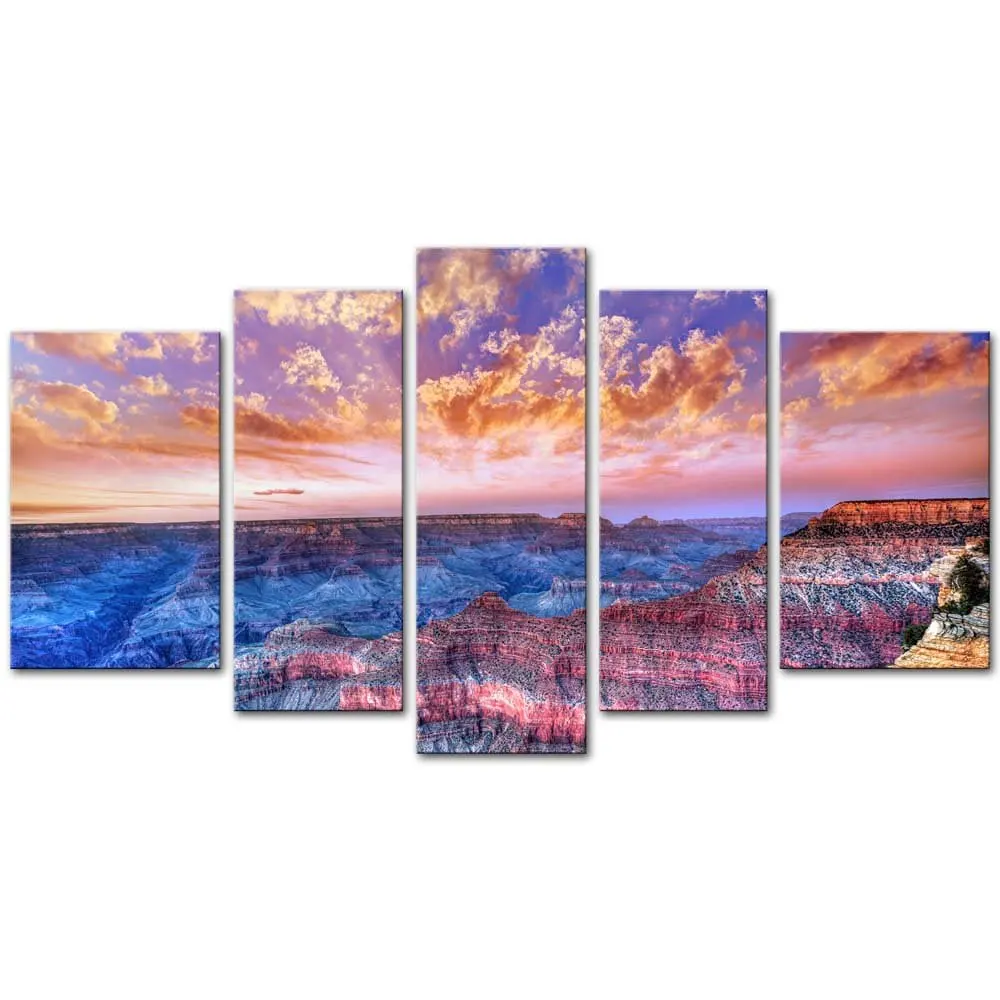 Рамки 5 шт./компл. HD Печатные Живопись Красочные облака живопись на холсте номер