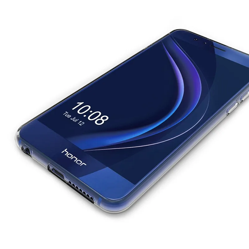 Чехол для Huawei Honor 8 мягкая прозрачная силиконовая задняя крышка из ТПУ чехол