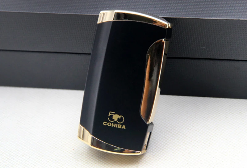 COHIBA заводская цена сигары набор с обрезки сигар/Sccisors и легче желтый черный Цвет