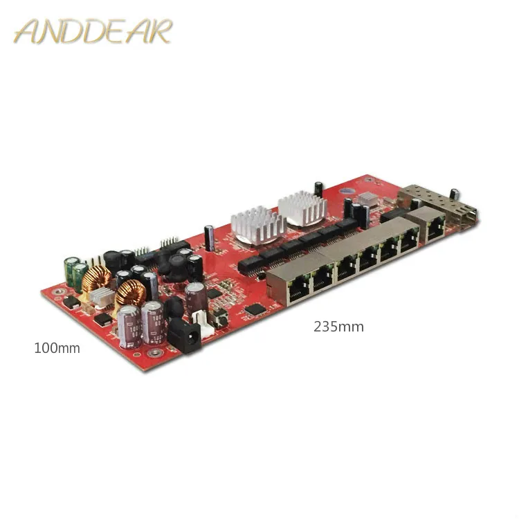 Промышленный коммутационный модуль с 9 портами gigabit SFP поддержкой моста Wi-Fi AF/AT