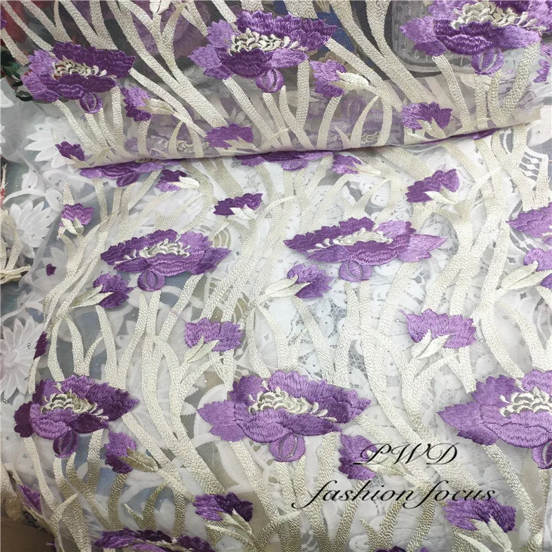 Африканская кружевная ткань наилучшего качества изумрудно-зеленая швейцарская