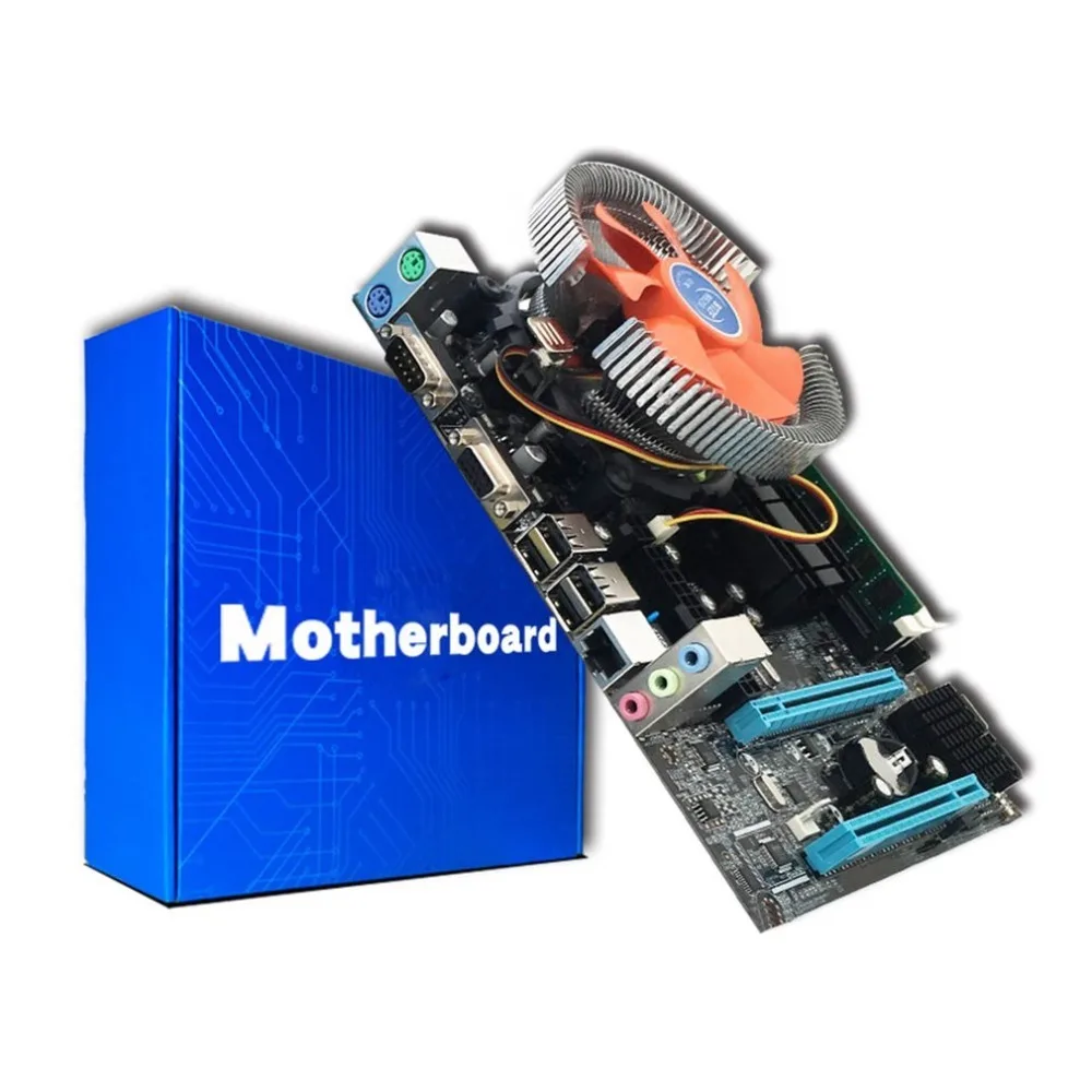 G41 Настольный ПК основная плата LGA775 четырехъядерный E5430 комбо набор 2,66G процессор+ 4G память+ бесшумный вентилятор компьютер модификация поставки