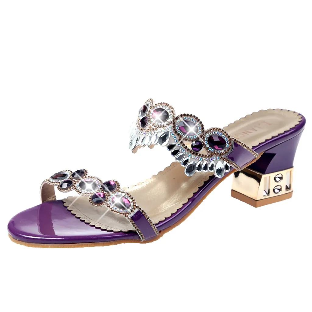 Женские сандалии с блестками женская летняя обувь пляжные на плоской подошве