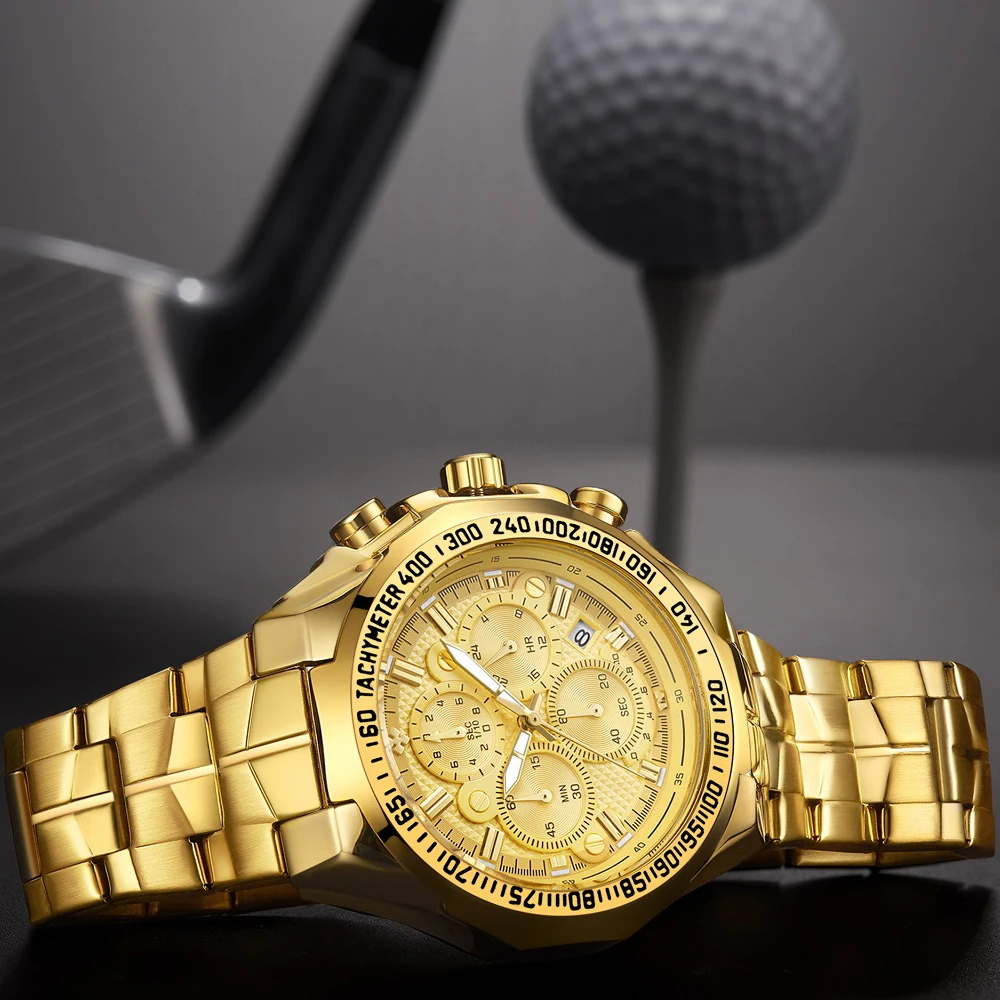 Часы WWOOR Мужские кварцевые с хронографом спортивные брендовые Роскошные