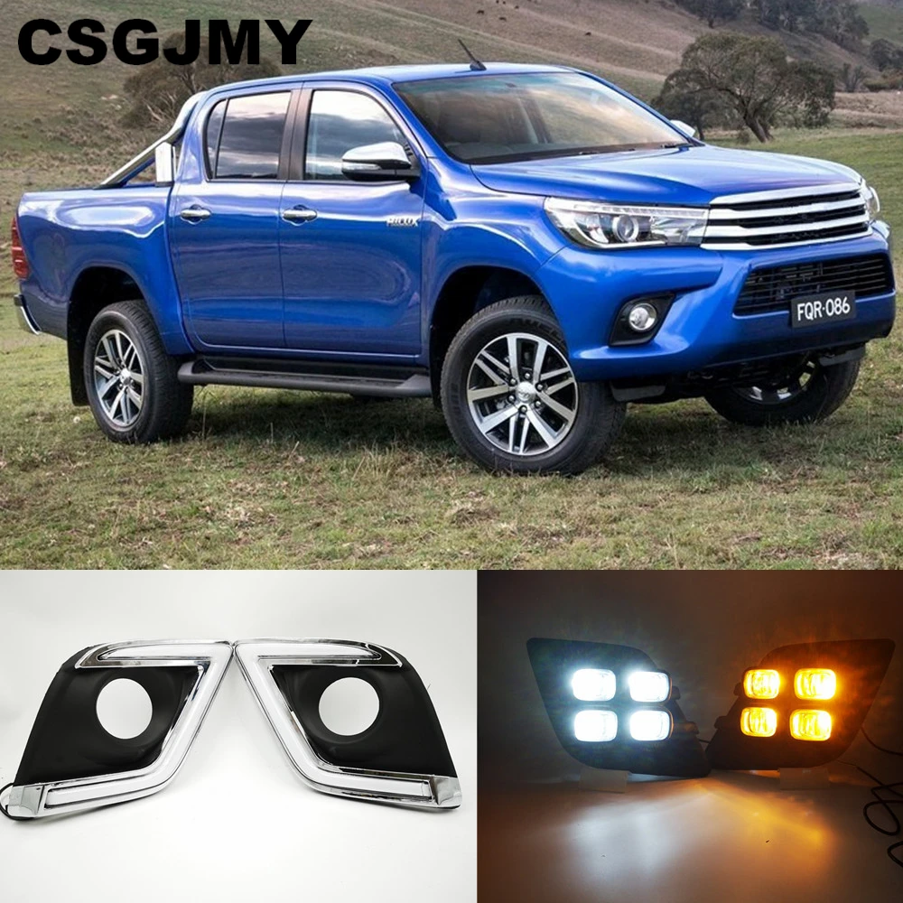 Светодиодные дневные ходовые огни CSGJMY 1 комплект светодиодный противотуманные