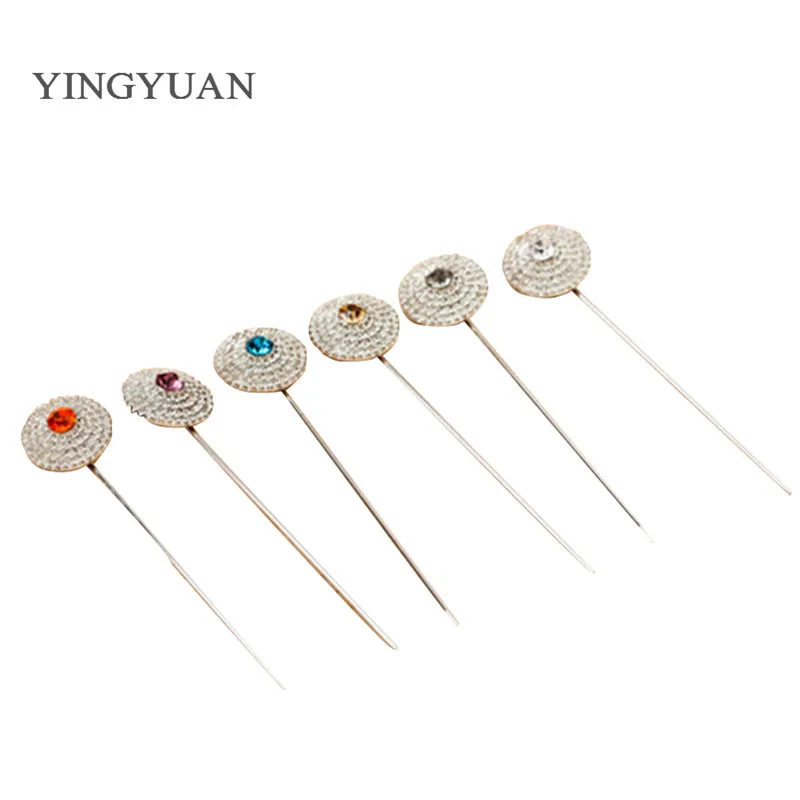 

TZ3 Fashion Rhinestone muslim hijab headwear pins clip