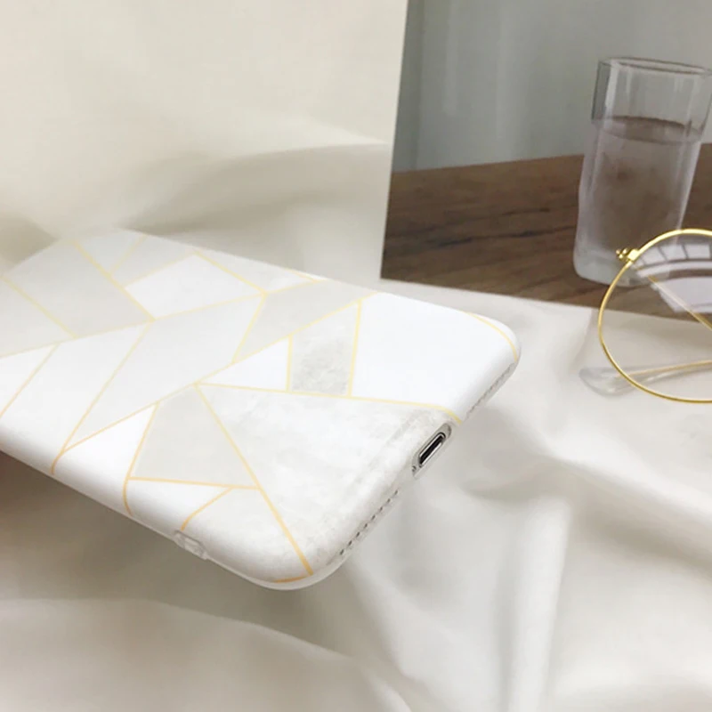 PGSD простая линия резки мраморная оболочка мобильного телефона для iphone XS MAX XR apple 7/8