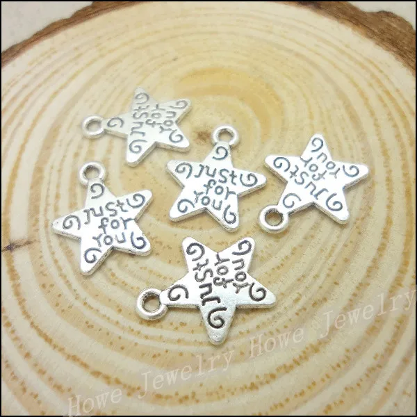 280 pcs Charms Stars Pendant Tibetan silver Zinc Alloy Fit Bracelet Necklace DIY Metal Jewelry Findings | Украшения и аксессуары