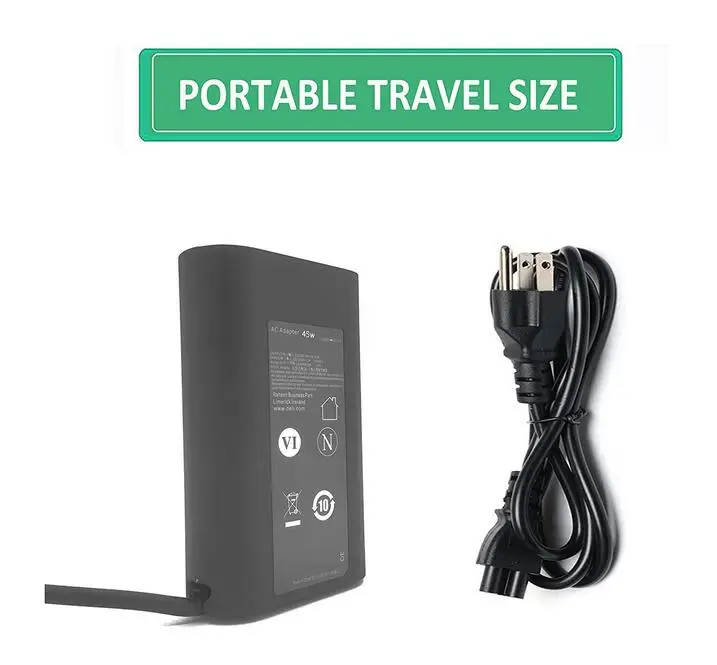 45W 20V/5V 2.25A/2A USB-C Type C адаптер переменного тока для ноутбука Dell XPS 12 9250 и Latitude 7370 7275 Venue